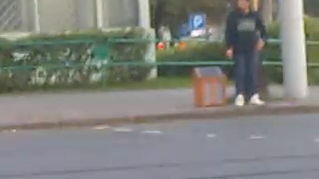 Бабка стоит на дороге