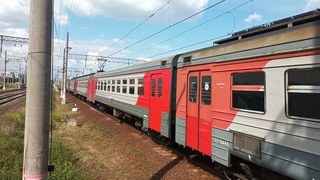 Электропоезд ЭД4МК-0118 Нева сообщением СПБ-Гатчина Балт.