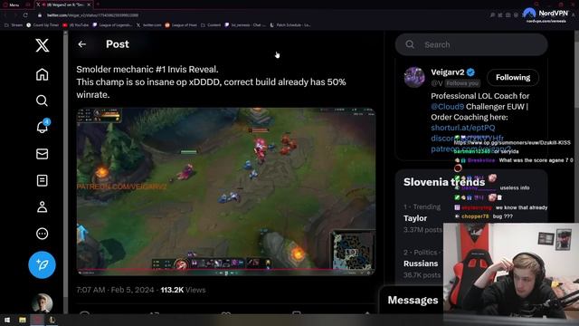 Nemesis reacts to Smolder E Mechanic