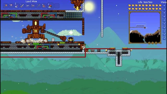 Let's Waste Money in Terraria - E4  Golem Kill with Landmines