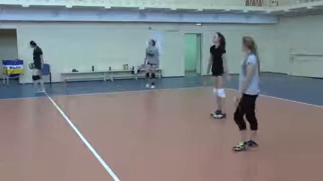 Волейбол. Подача. Тренировка команды Воронежской области. Часть 9