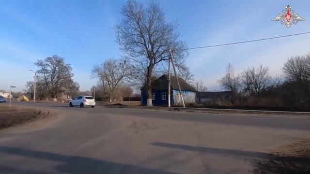 Минобороны показало кадры из Тёткина Курской области, куда сегодня пытались прорваться украинские бо