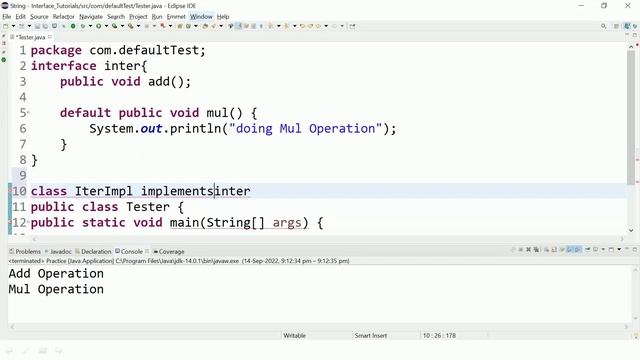 what is default method in interface || Shyam Sundar