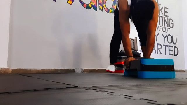 This full body stepper workout done by Deepak sharma(Fitness coach) and Kritika .