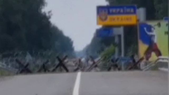 Видео с границе Украины