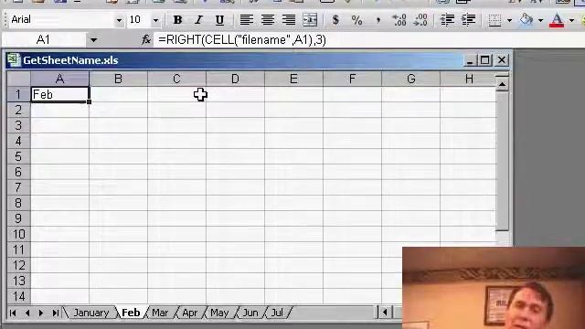 Formula for Worksheet Name
