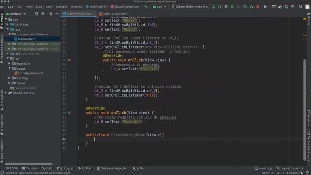 Android Programming - 3 (Tiga) Cara Assign Native Event Listener