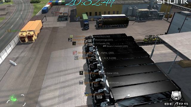 Oткрытый конвой "ВТК" Bears, по дорогам Euro Truck Simulator 2!!! По DLC Beyond the Balti (27.12.18