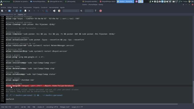 Mongodb en Arch Linux (ArcoLinux)