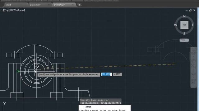 Plummer block - Autocad