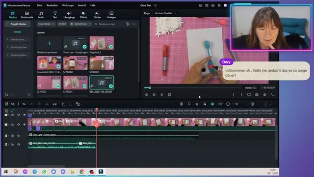 ein Bastel Tutorial filmen und editieren
