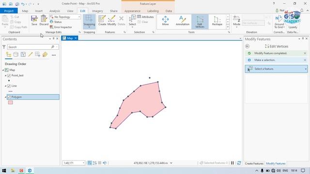 How to create Point, Line & Polygon from Excel (.CSV) Table in ArcGIS Pro [Khmer GIS Academy]