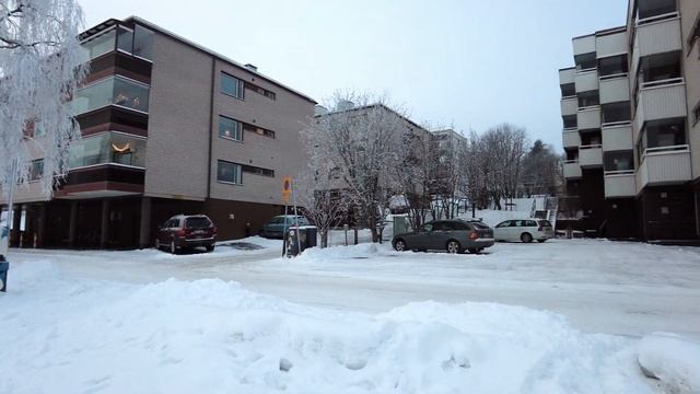 Capital City of Lapland Finland - Winter Walk in Rovaniemi