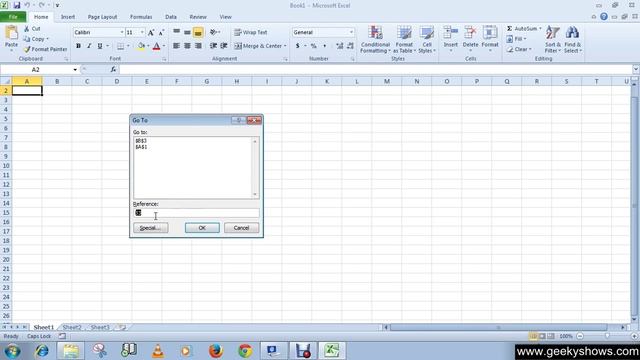 Microsoft Office Excel 2010 Moving around the worksheet