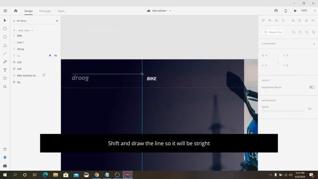 Adobe XD Stylish Bike Website Landing Page Design Tutorial for Beginner 2020