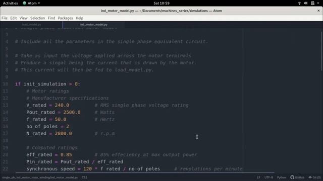 Optimizing computation of motor parameters