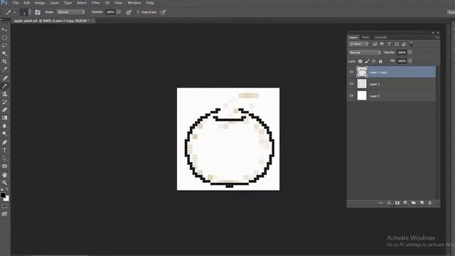 how to make pixel art in Photoshop high quality 3000x 3000 size