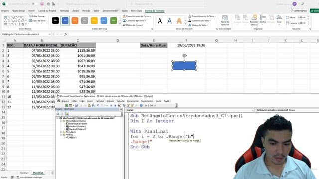 Calcular Acima de 24 Horas no Excel VBA, Hora Final x Hora Inicial do Serviço como Calcular no Exce