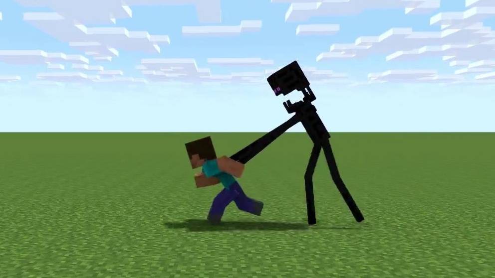 Урок борьбы с эндерменом | A lesson in fighting the enderman