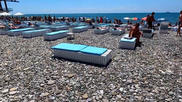 Состояние пляжей Прометей и Щастье , после потопа! 25.07.2022.?ЛАЗАРЕВСКОЕ СЕГОДНЯ?СОЧИ.