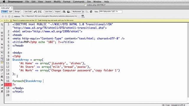 PHP programming Tutorial 13/13 - Final Solution