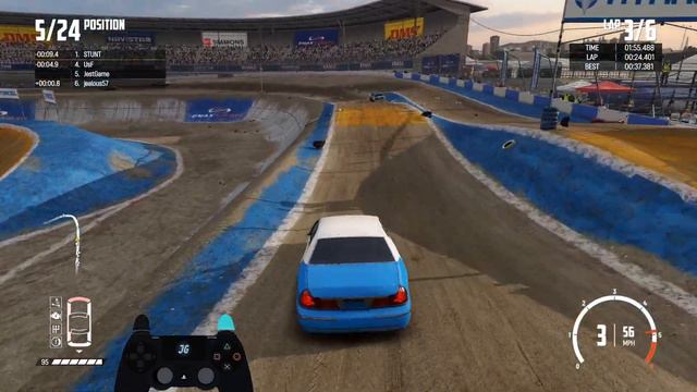 Wreckfest Gameplay - Crown Vic Only Race - Getaway Car Pack