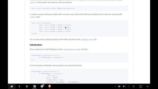How To Use "Fullpage.Js" to Create Beautiful Scrollable One-Page Websites