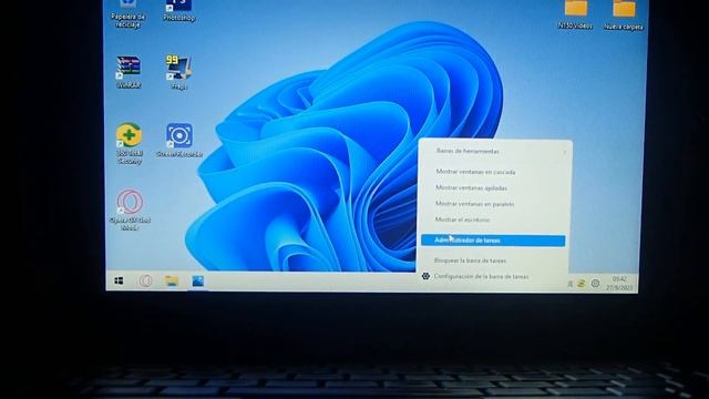 Samsung N150 Plus (ATOM N450) 2GB DDR2 667 corriendo Windows 11 God Mode  Demo 27 de Agosto 2023