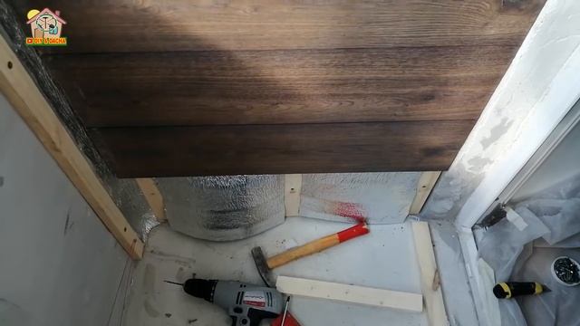 Ламинат на балкон на стены. Каркас, утеплитель, ламинат. DIY & DACHA Серия 219