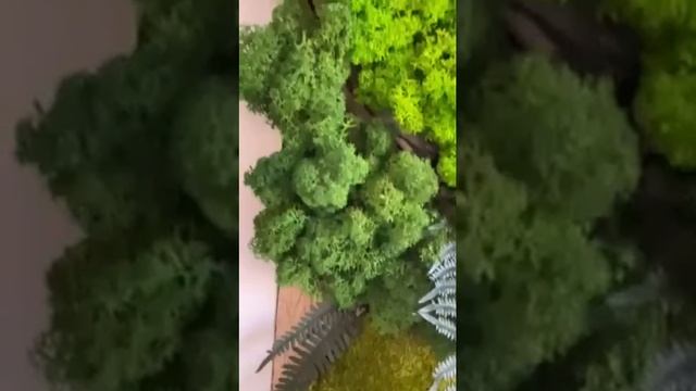 Жива картина от Скандинавски мъх "Пролет в Джунглата"