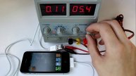 Apple iPhone 4. Тест на изменение напряжения зарядки