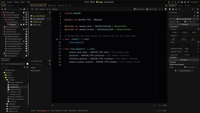 Modular Weapon System with Custom Resources // Make An FPS in Godot 4 (E20)