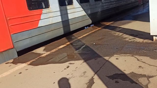 ЭД4М-0459 во Фрязево с Ярославского вокзала на платформе Подлипки-Дачные