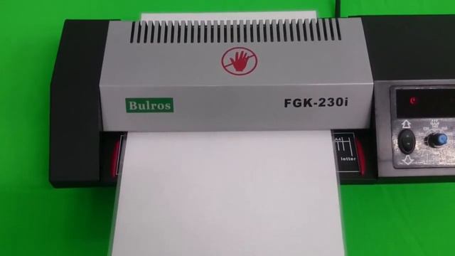 Пакетный ламинатор Bulros FGK 230i[720p]