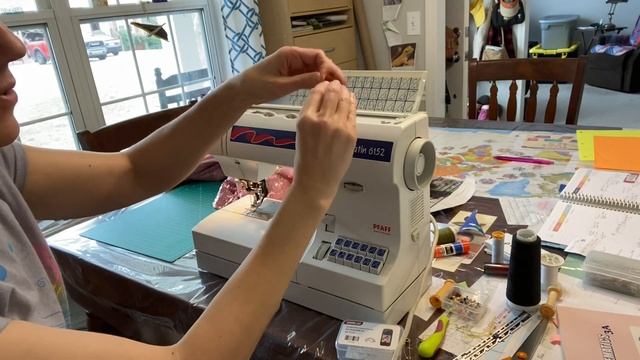 Winding bobbin on a pfaff 6152 sewing machine