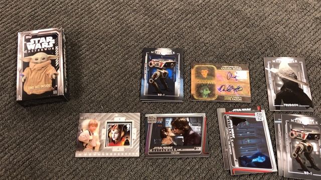 It's a trap! Another great sketch card! Double wood auto too! 2020 Topps Star Wars Masterwork-Box #