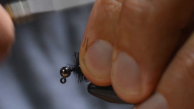 Midnight Purple Dog Nobbler - mini jig fly tying tutorial