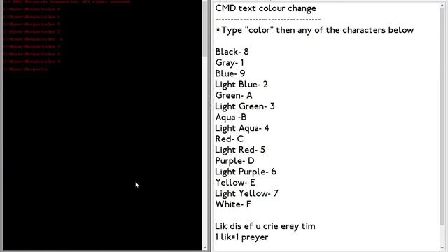 CMD Font Color Change