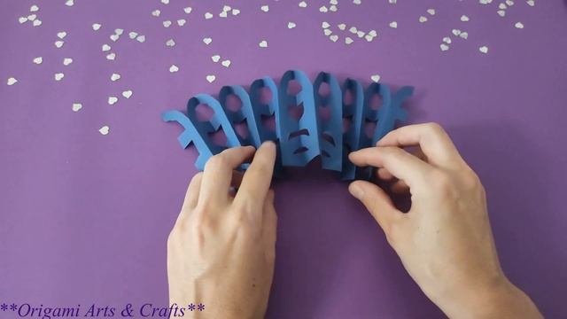 A large paper snowflake