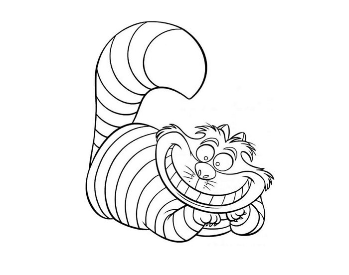 Drawing Cheshire Cat (disney) #1