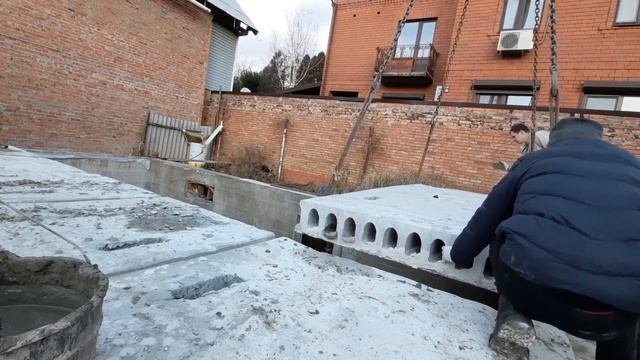 плиты перекрытия своими рукамина фундамент.цокольный этаж.slab overlap.concrete slabshouse builde