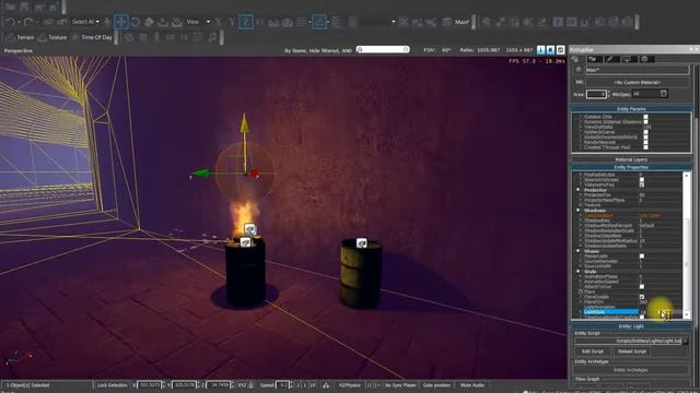 Cryengine 16 Создание огня спецэффектов  уроки