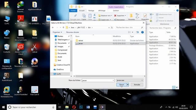 Fix probleme in eclipse the required 64 bit java virtual machine could not be found