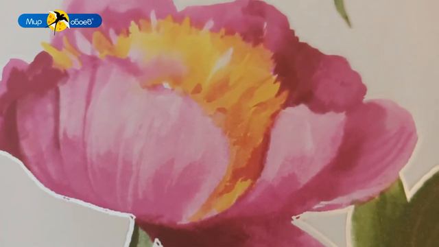 Крупные розовые пионы обои Grandeco Impression A41201 | видео обзор МИР ОБОЕВ