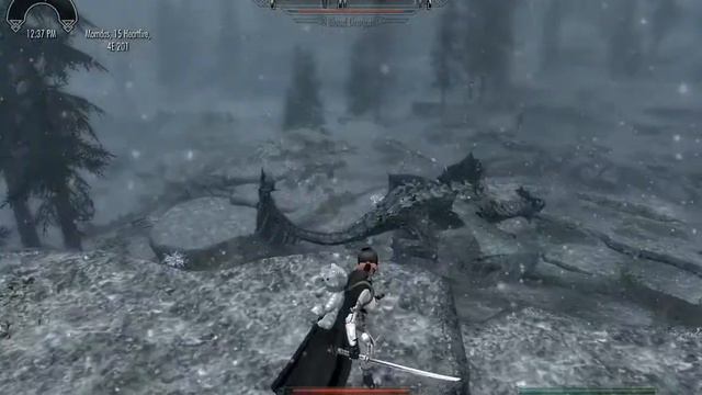 Skyrim V the Elder Scroll Epic Battle vs Dragons part 1 by Utha