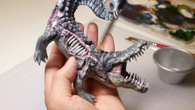 How To Make a Zombie Crocodile In a Shower Stall Diorama / Polymer Clay / Epoxy resin