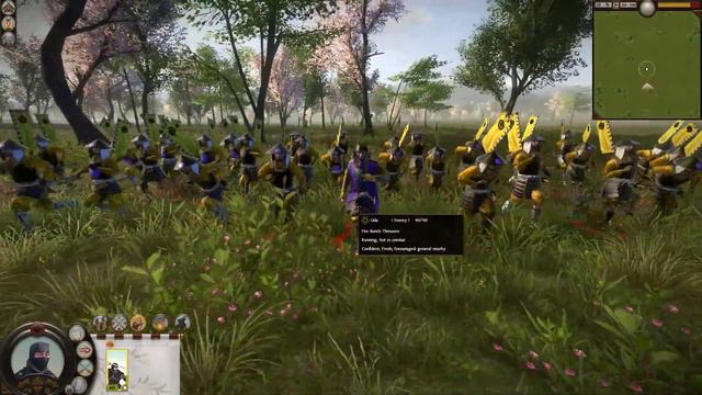 Total War: SHOGUN 2 1vs1: Kisho Ninja vs Fire Bomb Throwers (GRENADE COMBAT)