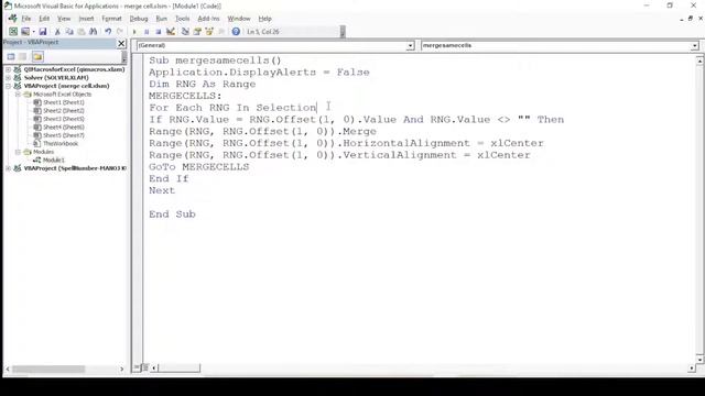 quick merge cells excel |Quickly Merge Cells with Same Values in Excel | VBA | EXCEL