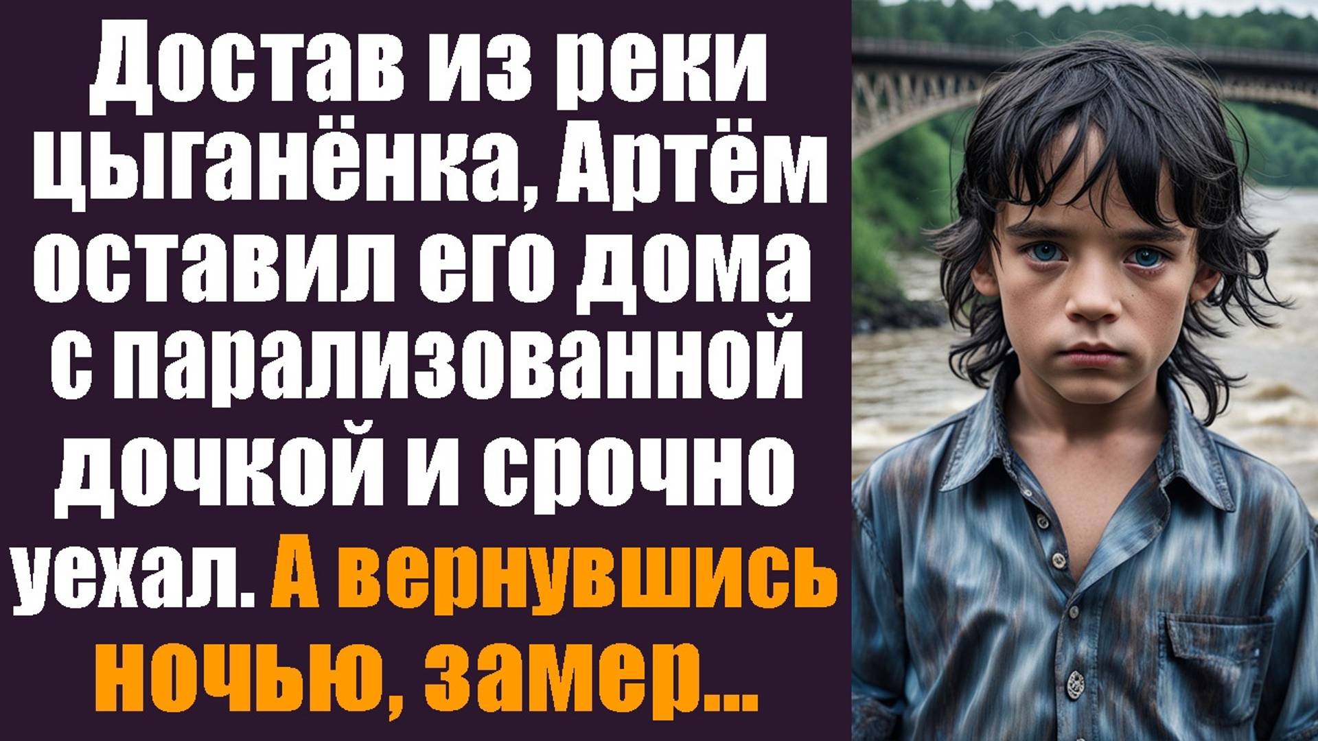 Достав из реки цыганского мальчишку, Артём оставил его дома с парализованной дочкой и срочно уехал..