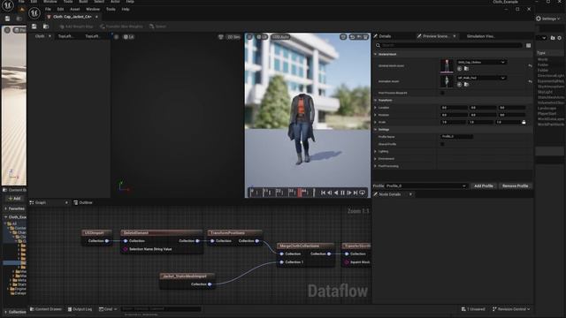 Chaos Cloth Talisman Example Overview in Unreal Engine 5.4